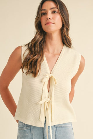 Laurel Bow Vest