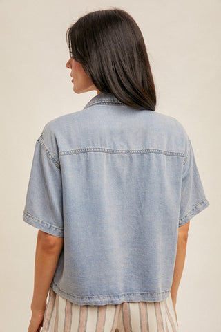 Ava Denim Top