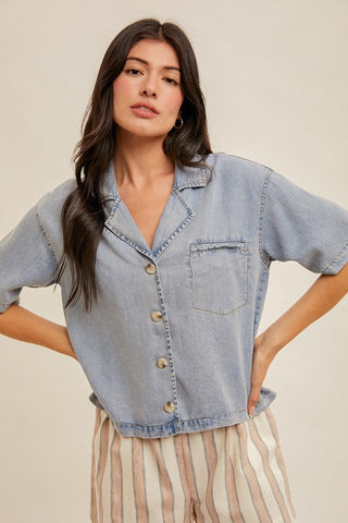 Ava Denim Top