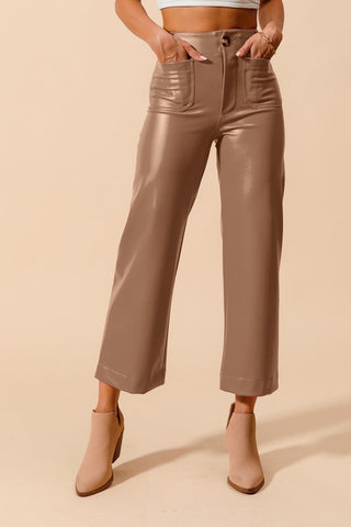 Gloria Faux Leather Pants