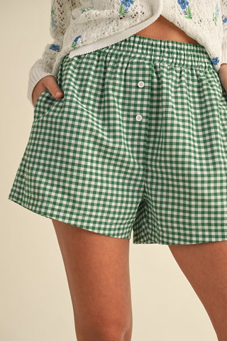 Gingham Boxer Shorts