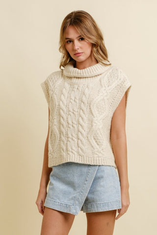 Sky Cable Knit Sweater