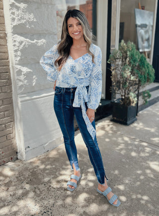 Nadine Wrap Top